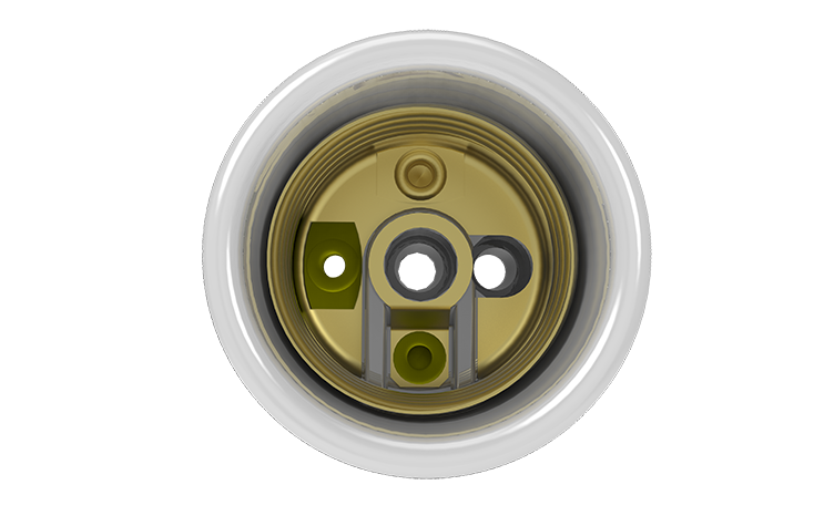 Porta-lâmpada cerâmico e27 com borne