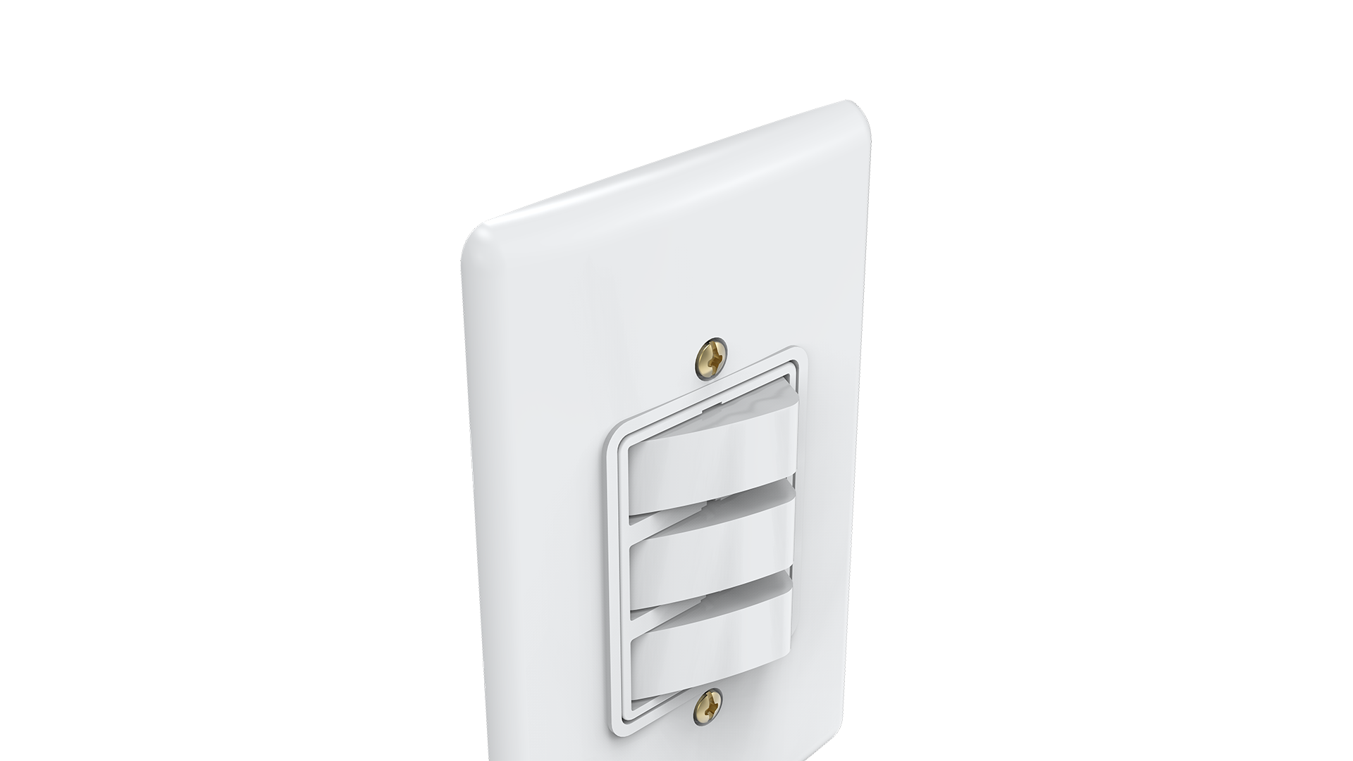 Conjunto interruptor 3 teclas simples