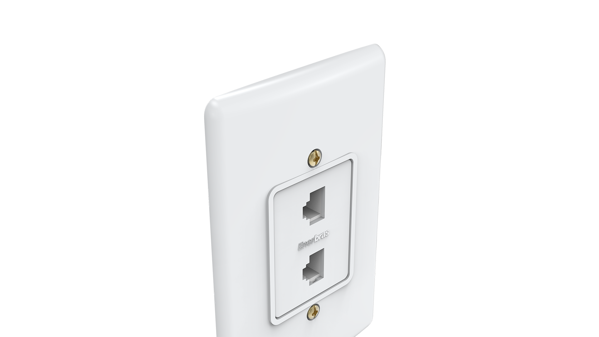 Conjunto tomada rj-45 dupla cat. 5e