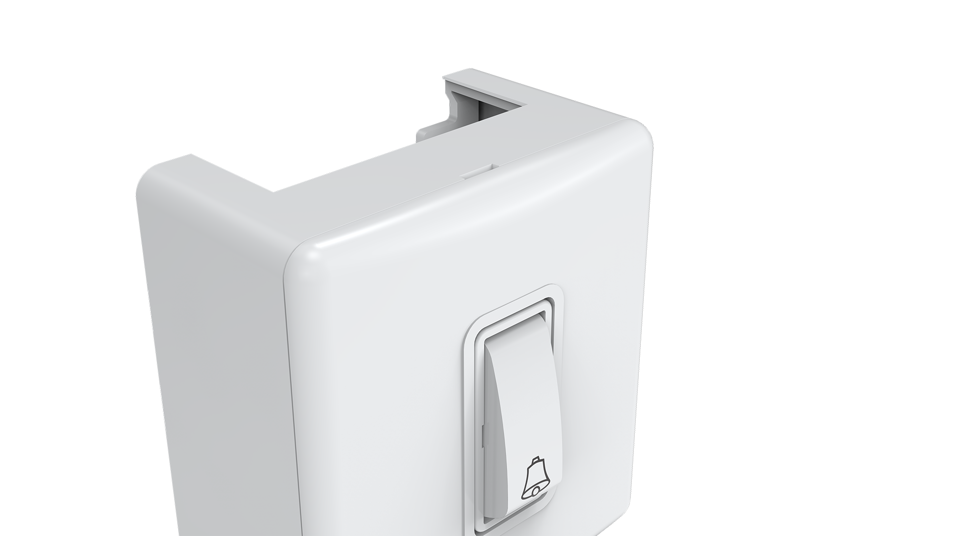 Conjunto interruptor 1 tecla campainha