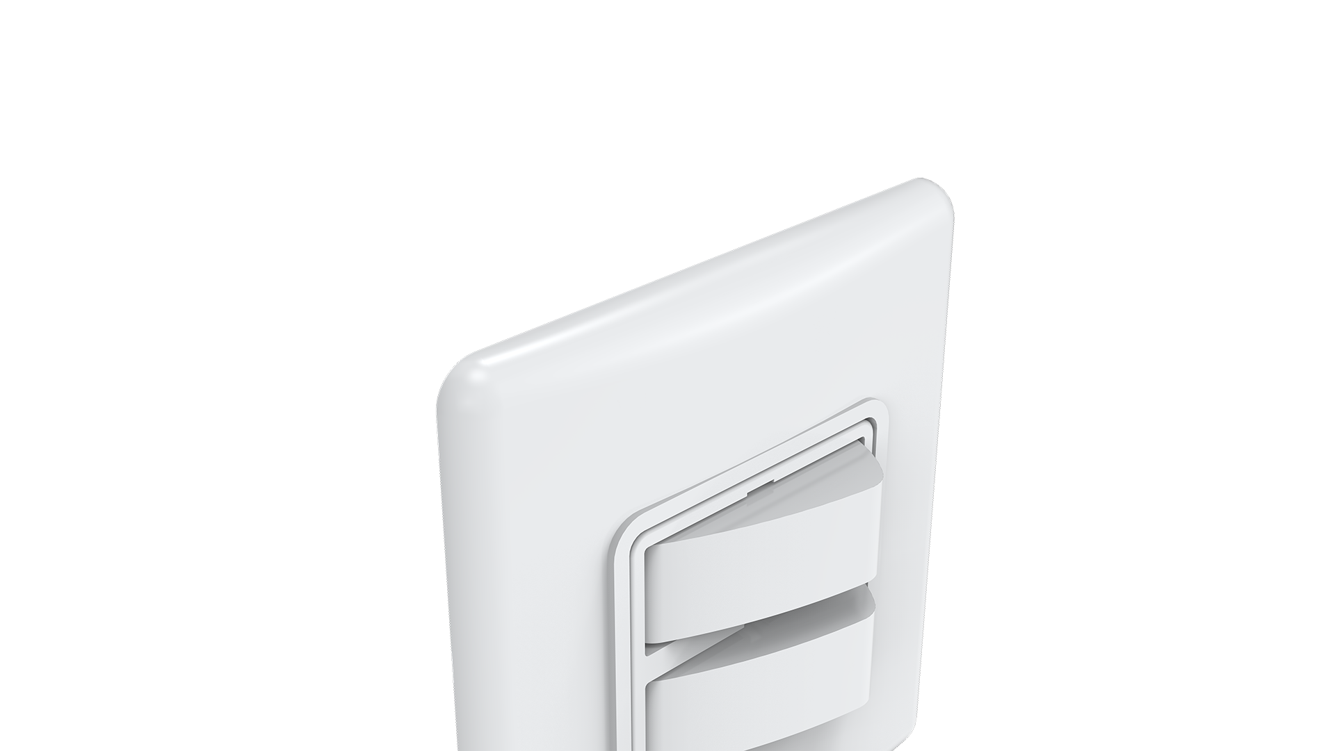 Conjunto interruptor 2 teclas simples