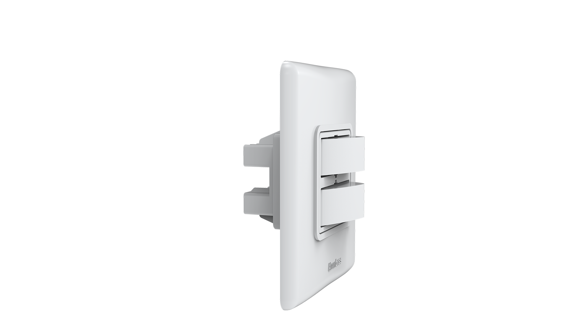 Conjunto interruptor 2 teclas simples