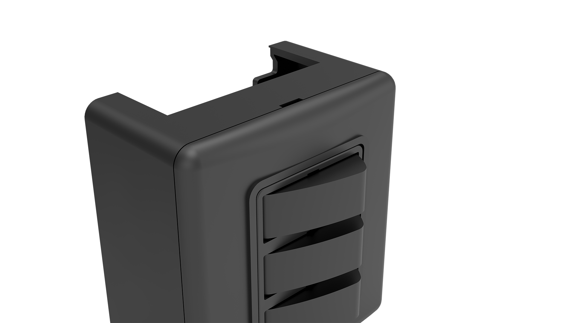 Conjunto interruptor 3 teclas simples