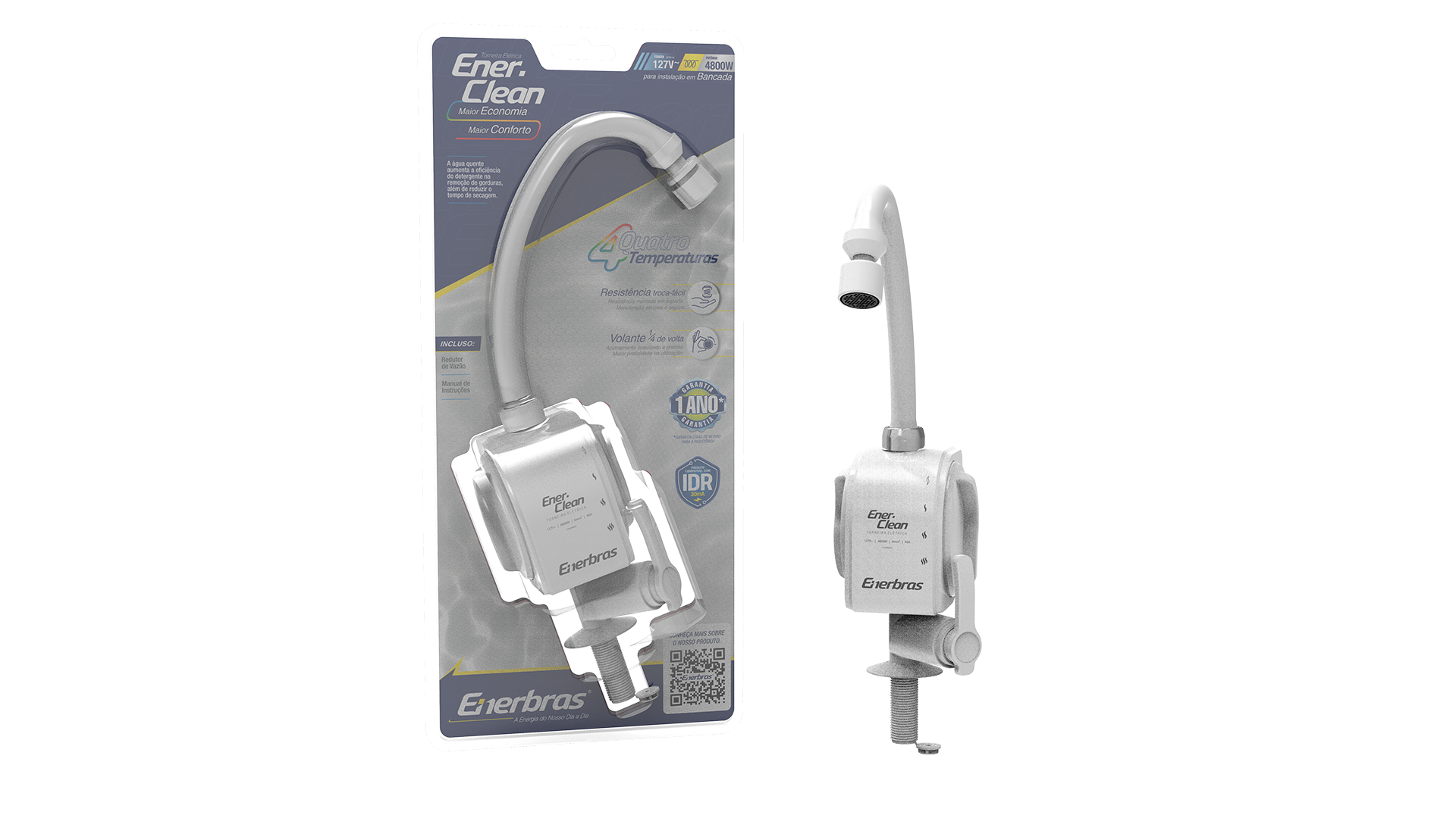 Torneira elétrica enerclean de bancada 4800w/127v