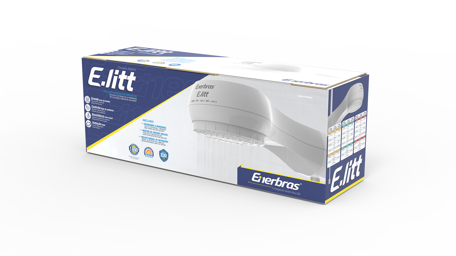 Chuveiro eletrônico E-litt 5500w/127v