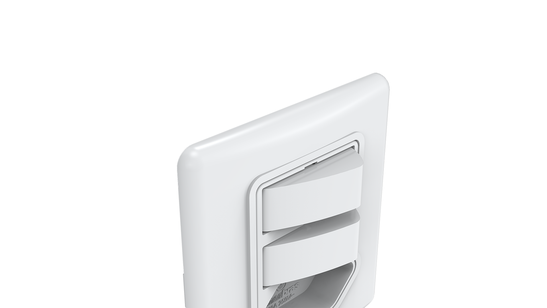 Conjunto interruptor 2 teclas paralelo + tomada 20a