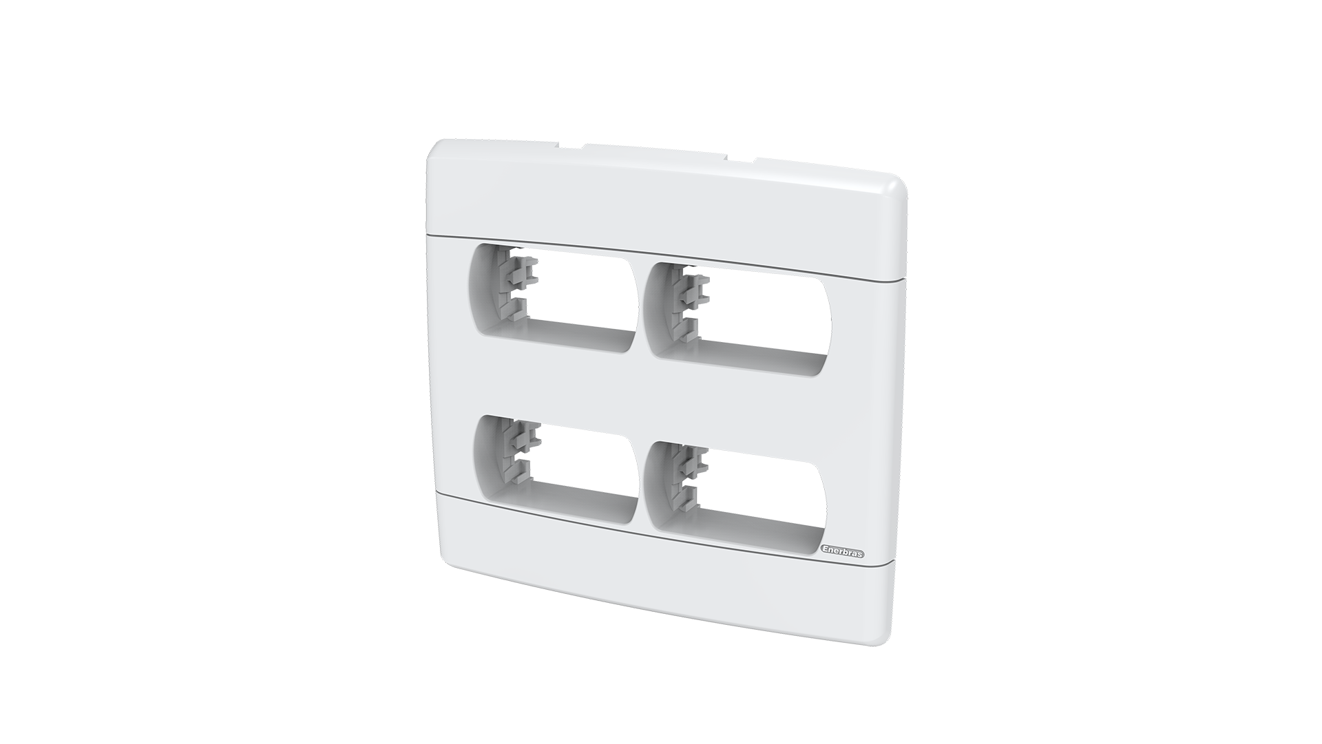 Placa-suporte 4x4" 2+2 módulos distanciados