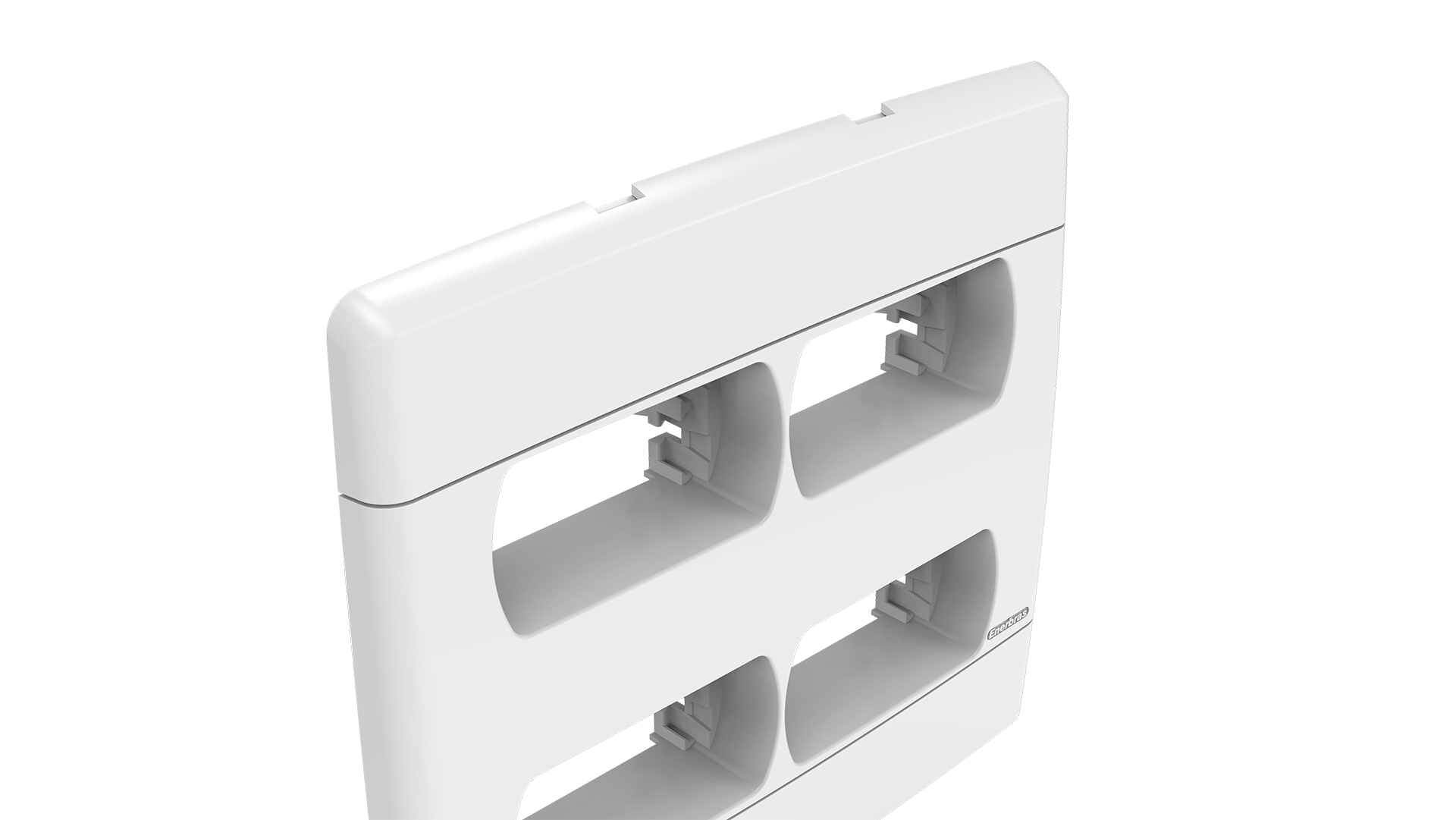 Placa-suporte 4x4" 2+2 módulos distanciados