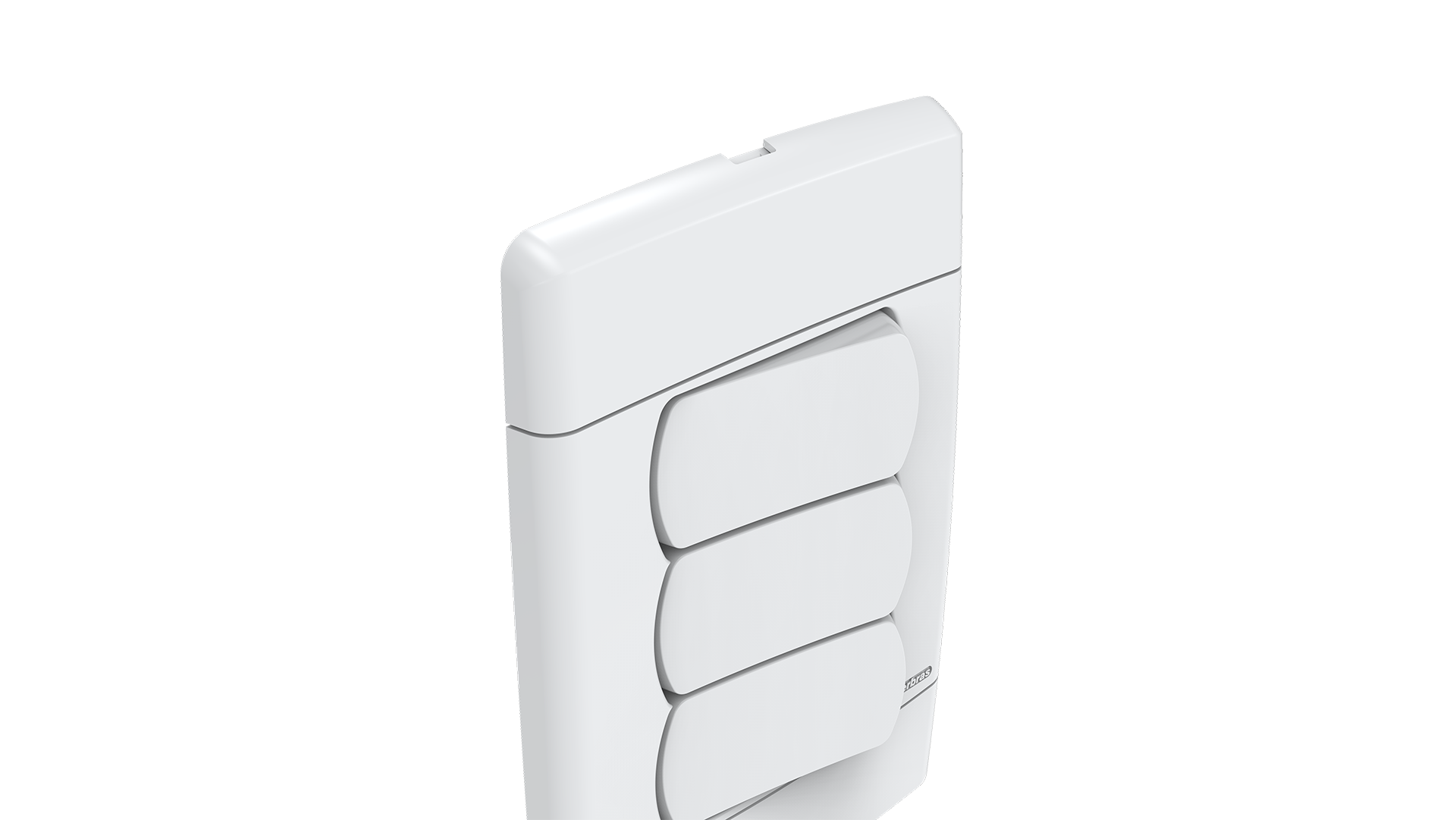 Conjunto interruptor 3 teclas simples