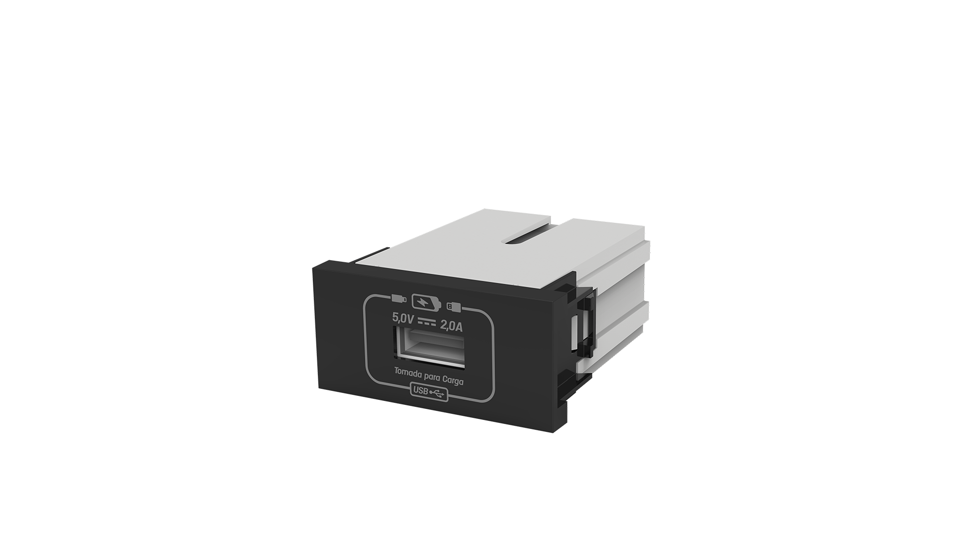 Módulo tomada recarga usb