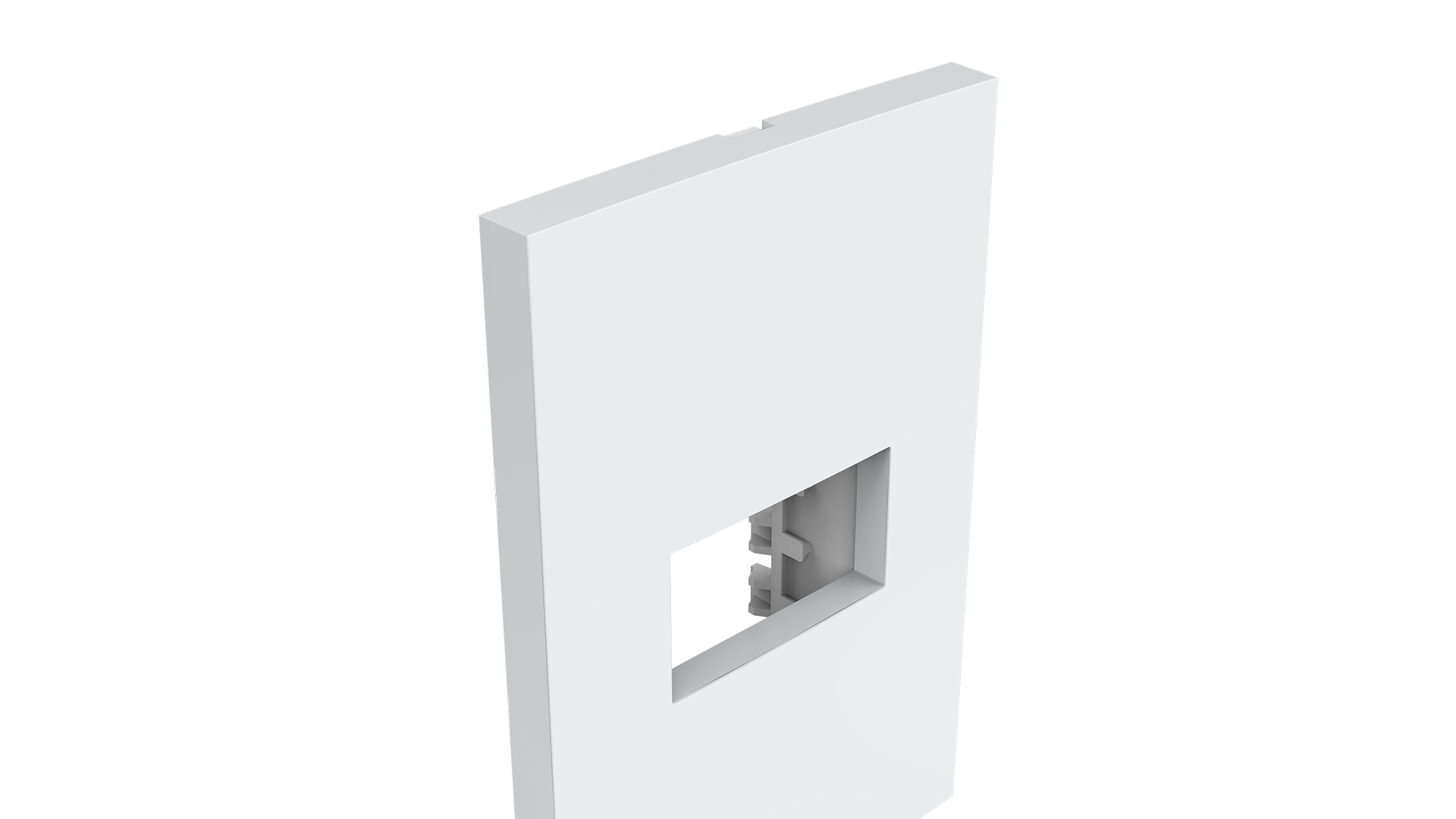 Conjunto placa + suporte com 1 módulo 2x4"