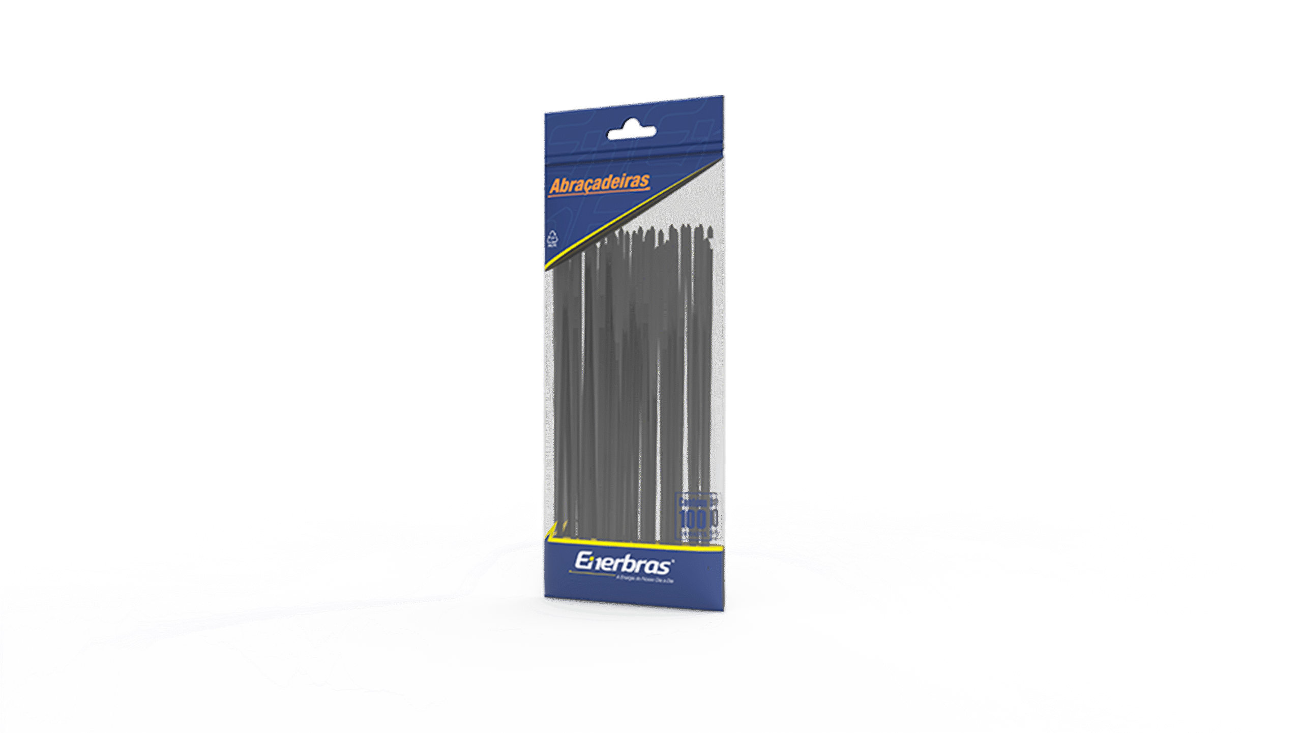 Abraçadeira 3,5 x 200 mm - preto (pacote com 100 un.)