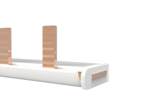 Barramento tipo pente monopolar 56p din63a - 1m