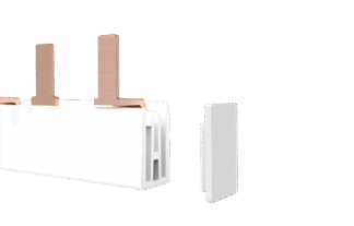 Barramento tipo pente bipolar 56p din63a - 1m