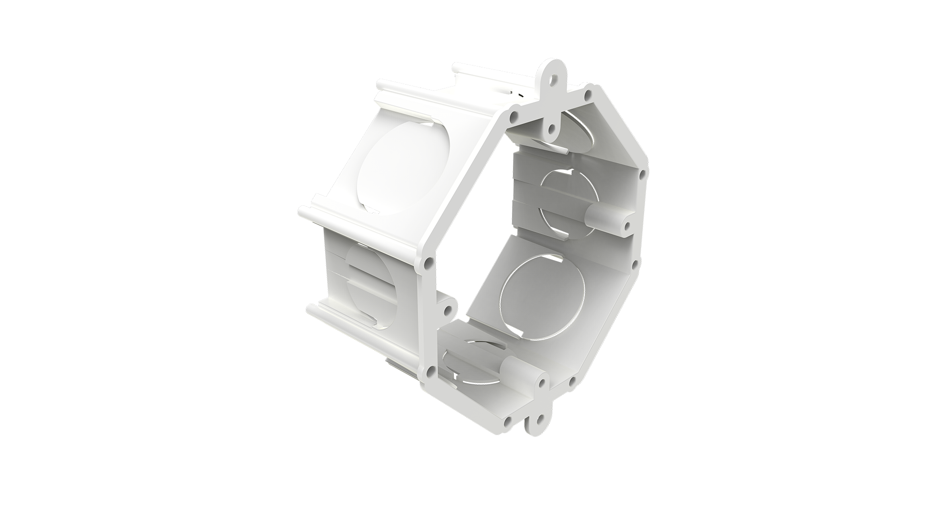 Caixa embutir em alveria 4"x50mm octogonal sem fundo