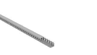 Canaleta industrial 20x20 aberta