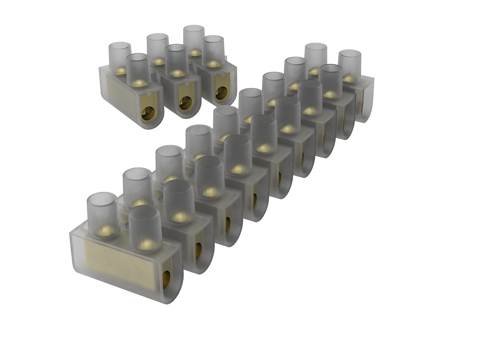 Conector múltiplo 12 bornes 2,5mm² - embalagem pacote