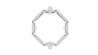 Caixa embutir em alveria 4"x50mm octogonal sem fundo