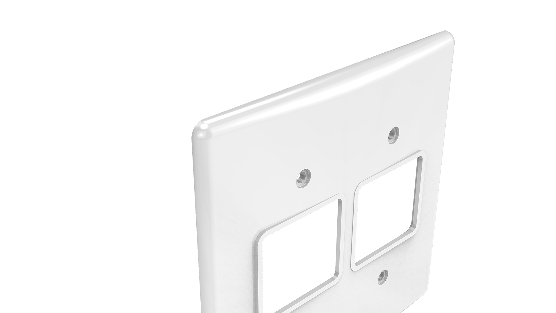 Placa 4x4" 2+2 módulos