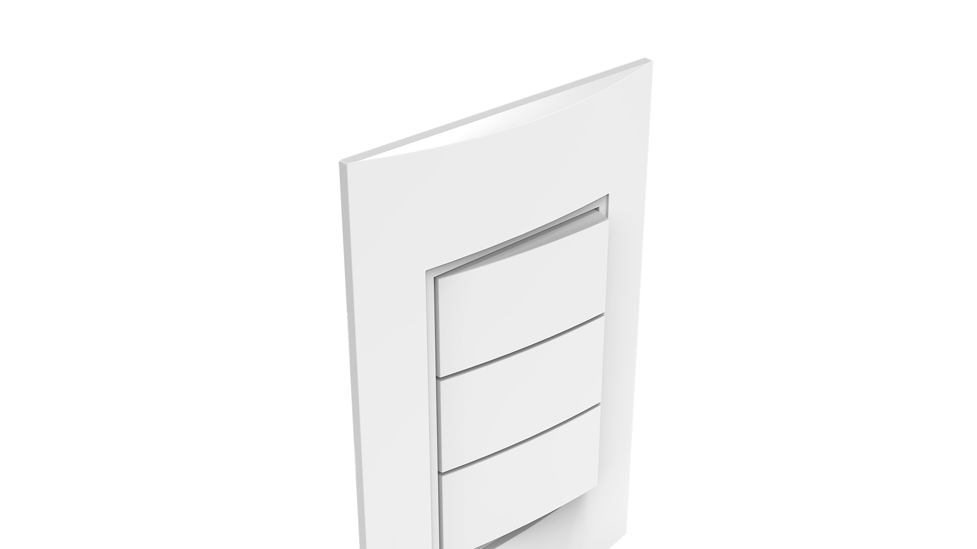 Conjunto interruptor 3 teclas simples