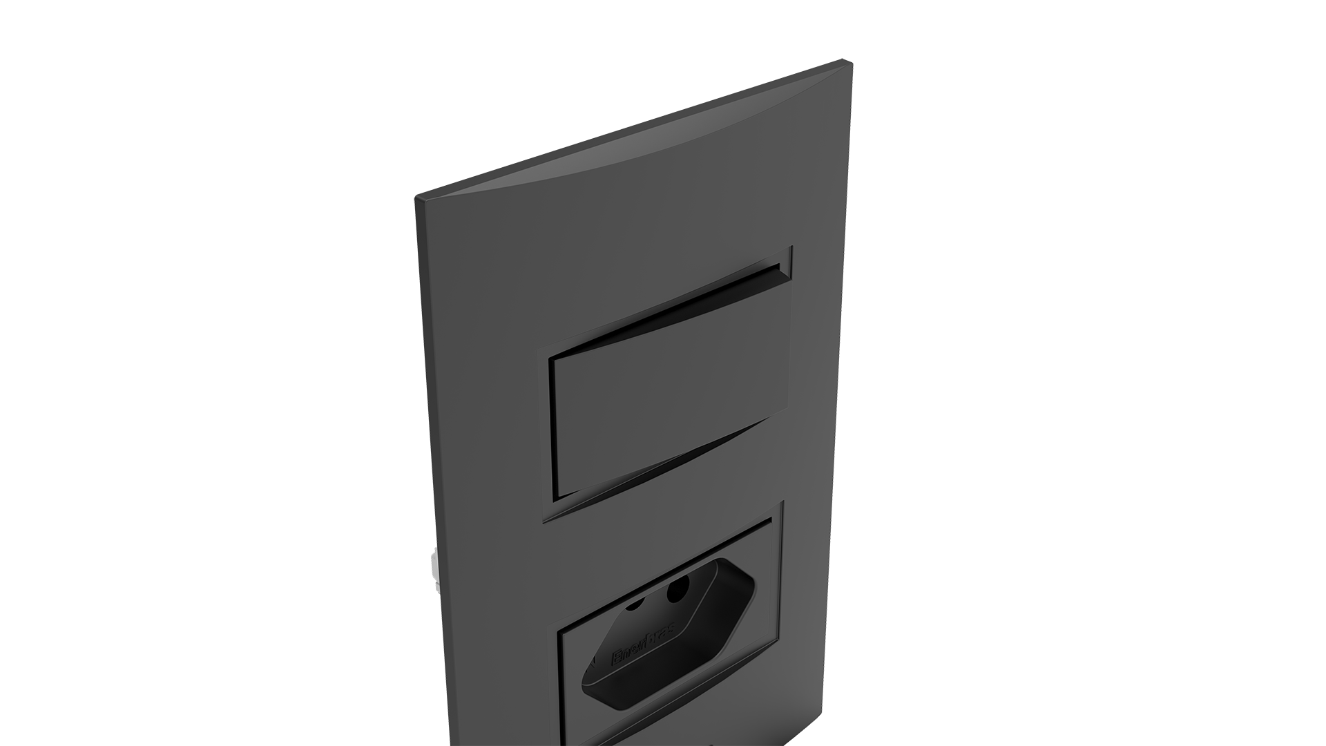 Conjunto interruptor 1 tecla paralelo + tomada 10a