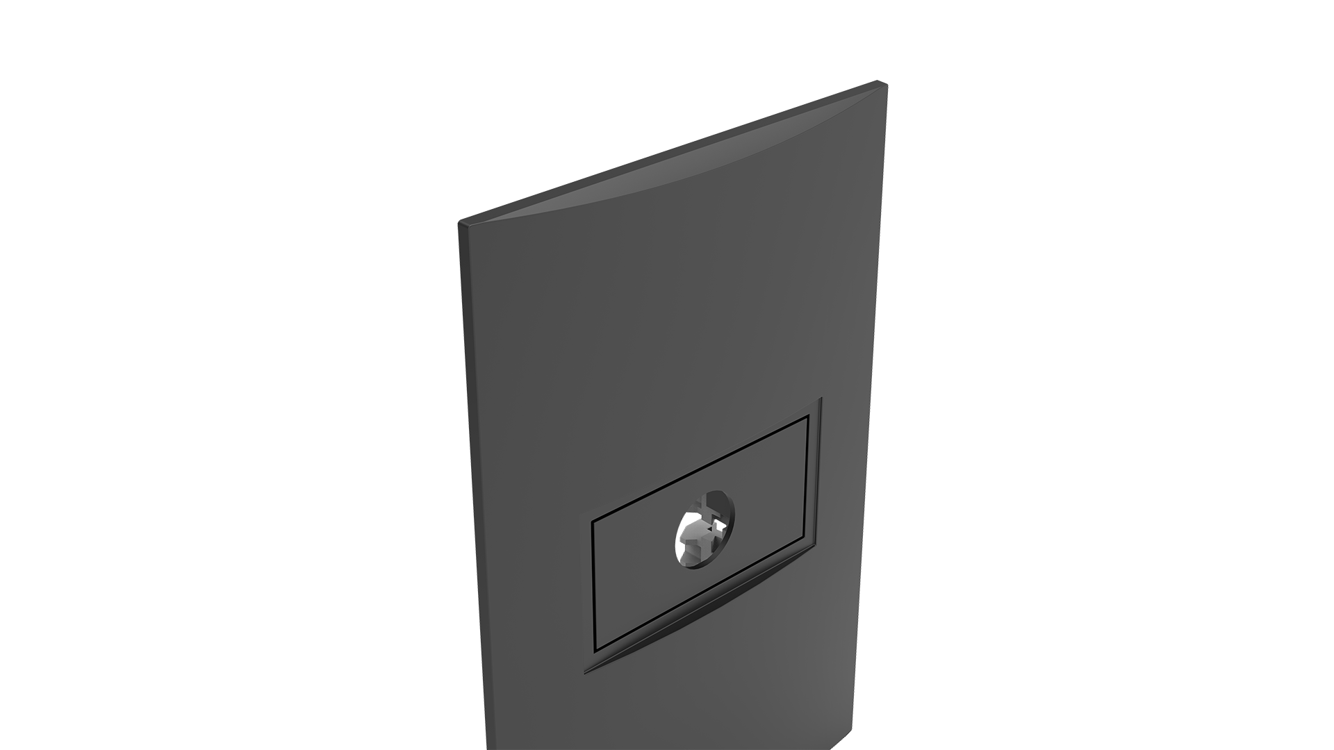 Conjunto placa saída de fio ø1/2" + suporte 2x4"