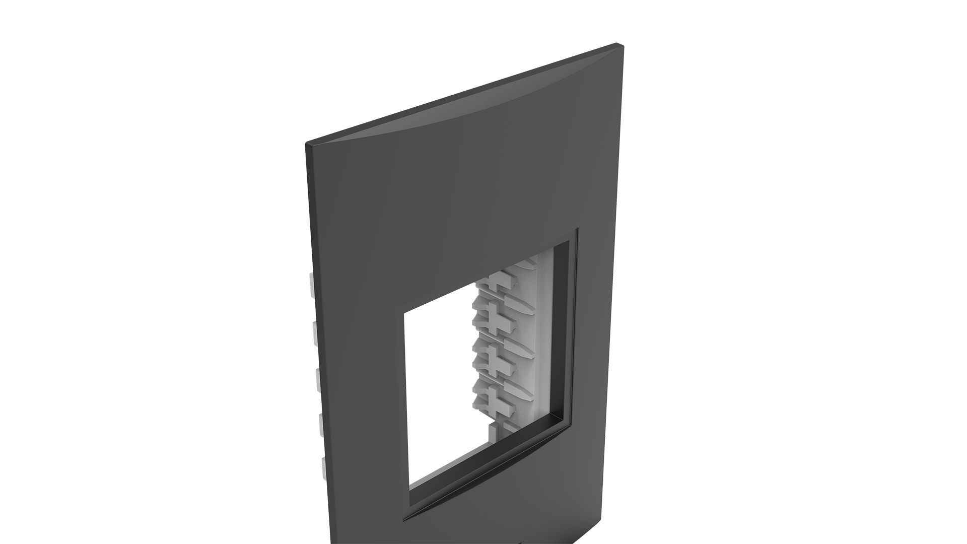 Conjunto placa 2 módulos + suporte 2x4"