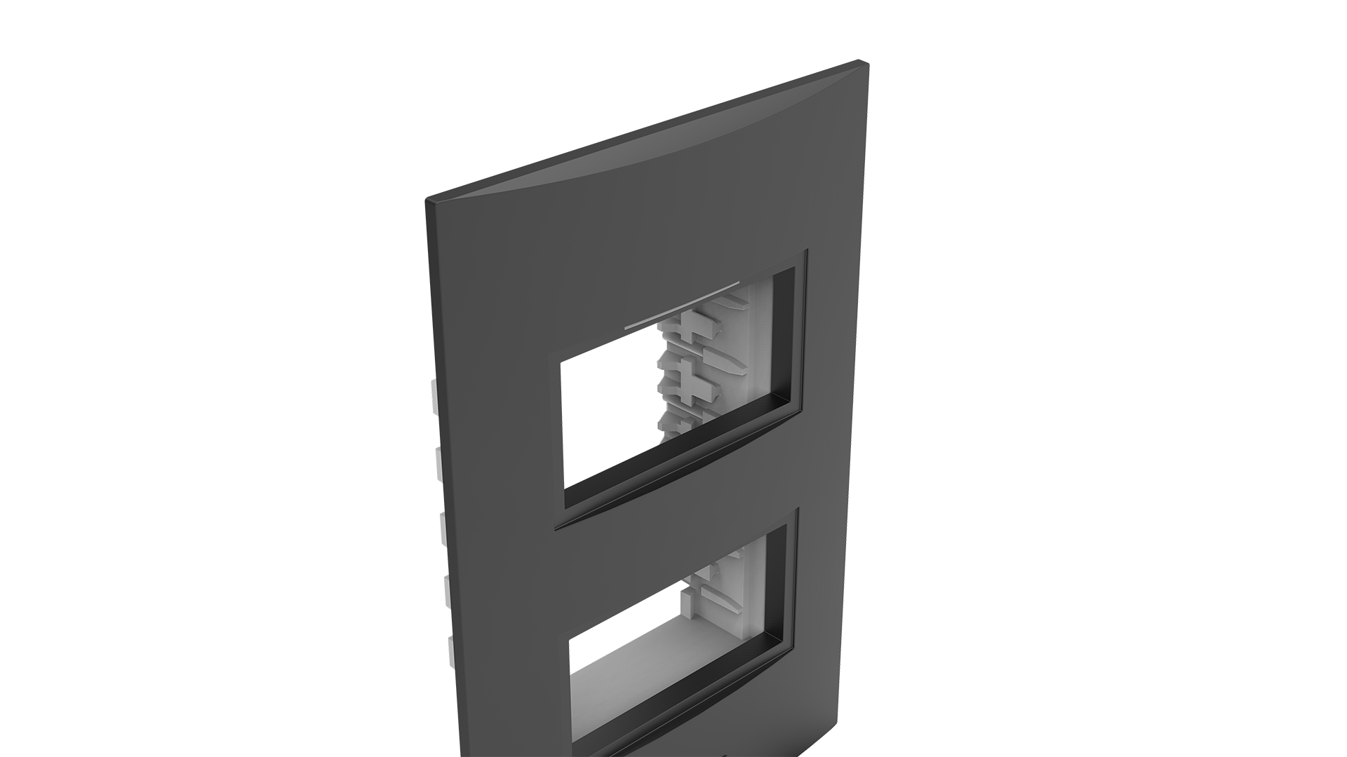 Conjunto placa 2 módulos distanciados + suporte 2x4"