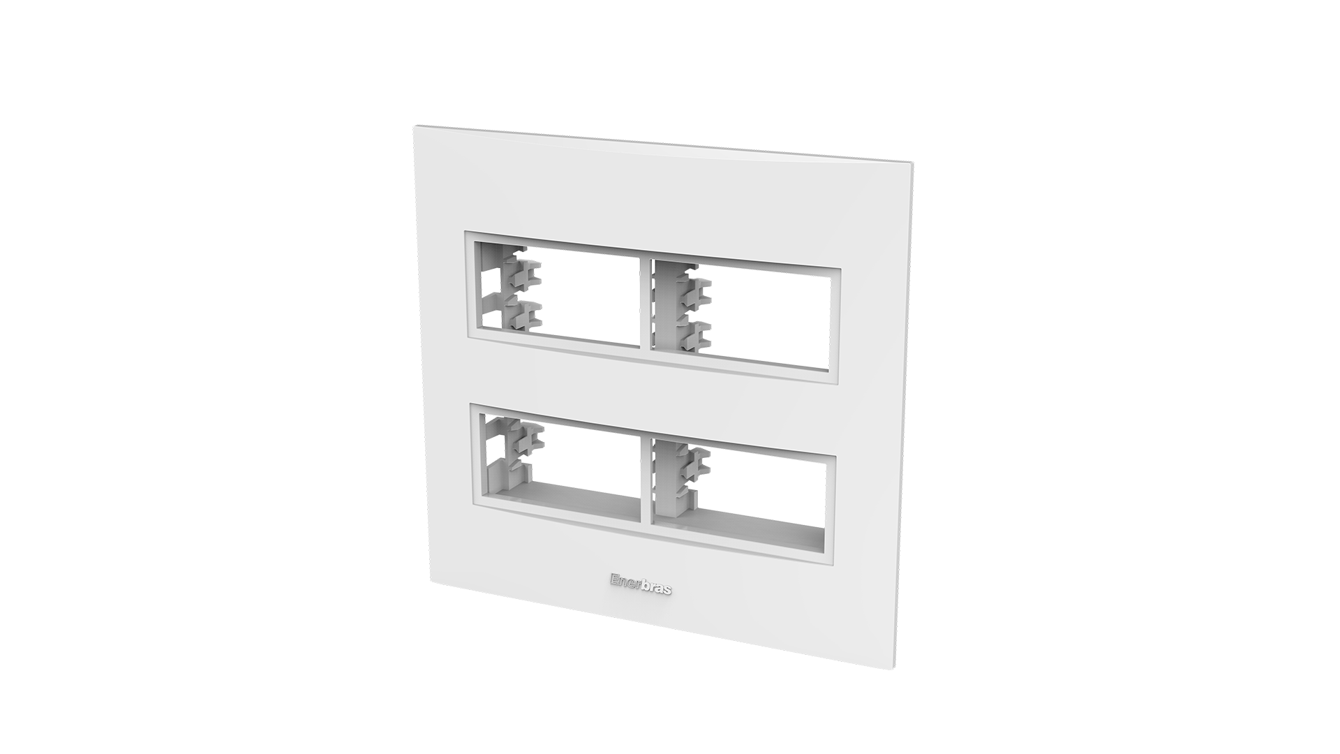 Conjunto placa 2 módulos distanciados + suporte 4x4"