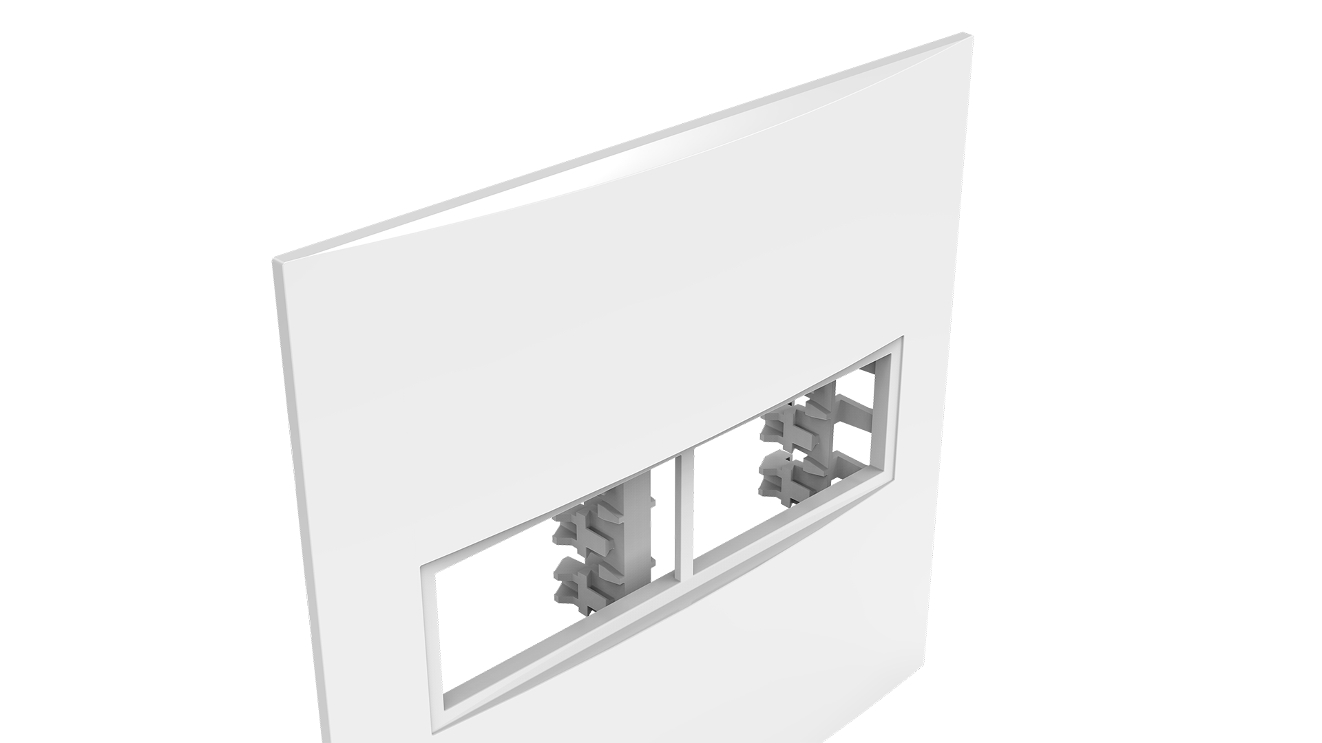 Conjunto placa 1+1 módulos + suporte 4x4"