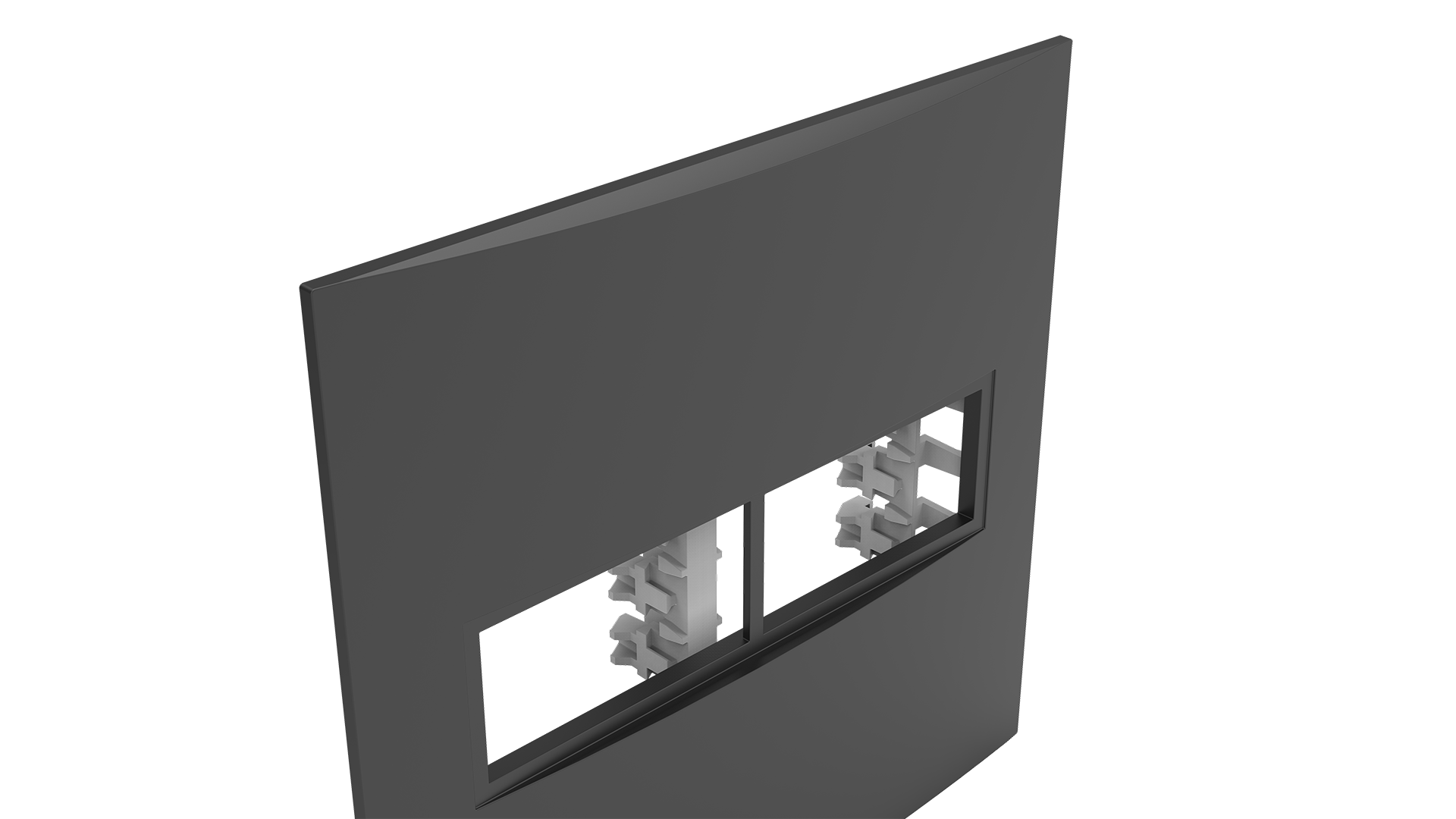 Conjunto placa 1+1 módulos + suporte 4x4"