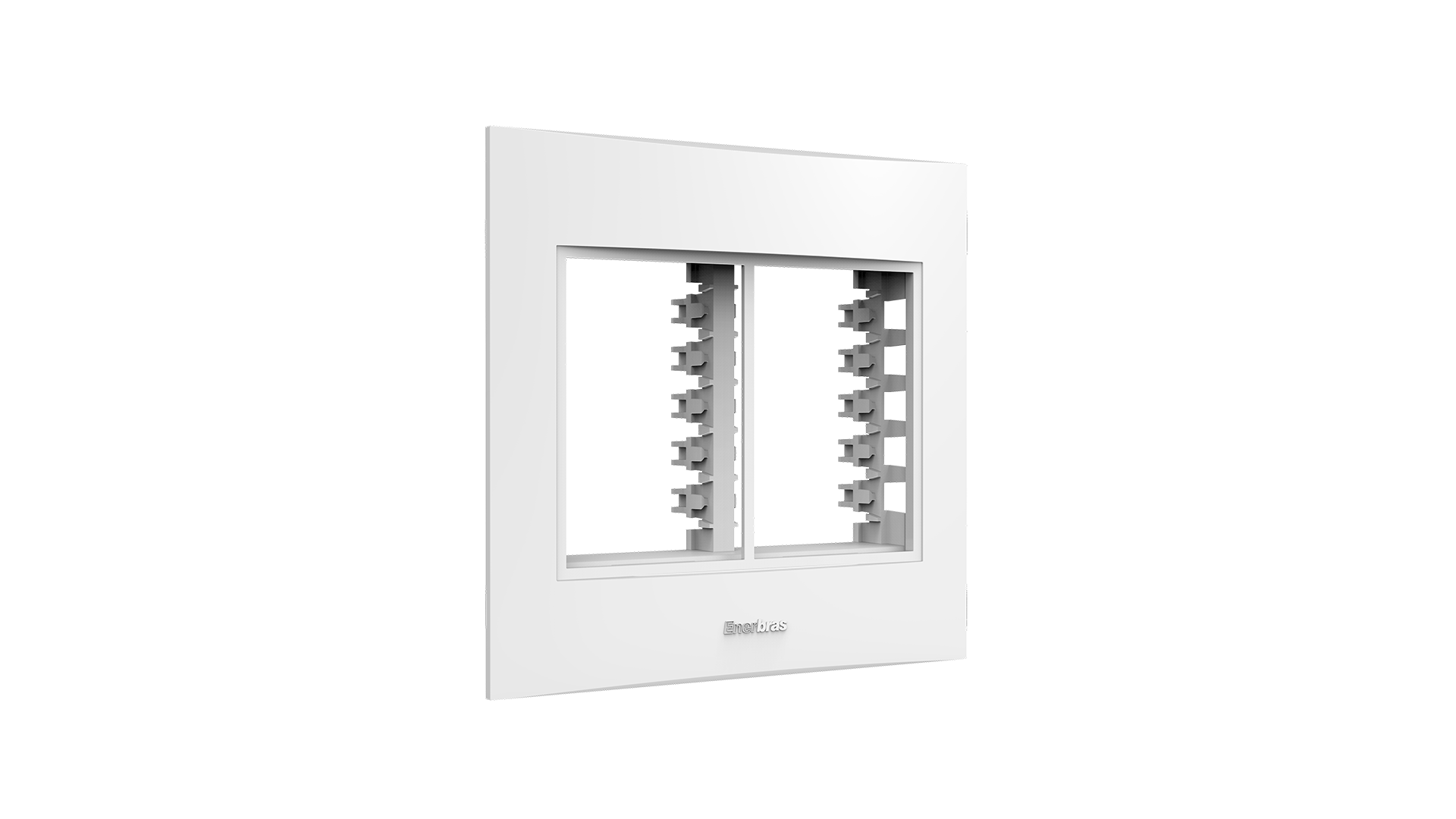 Conjunto placa 3+3 módulos + suporte 4x4"