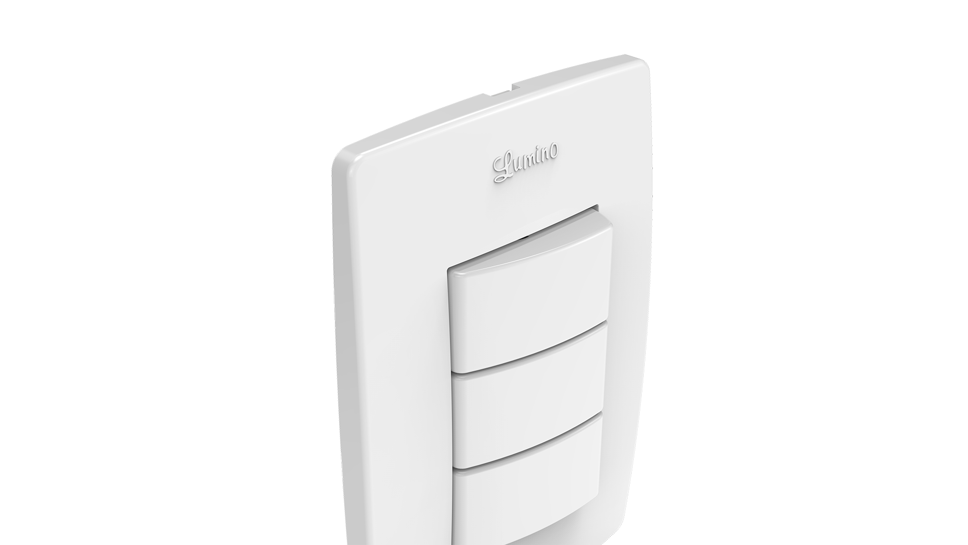 Conjunto interruptor 3 teclas simples