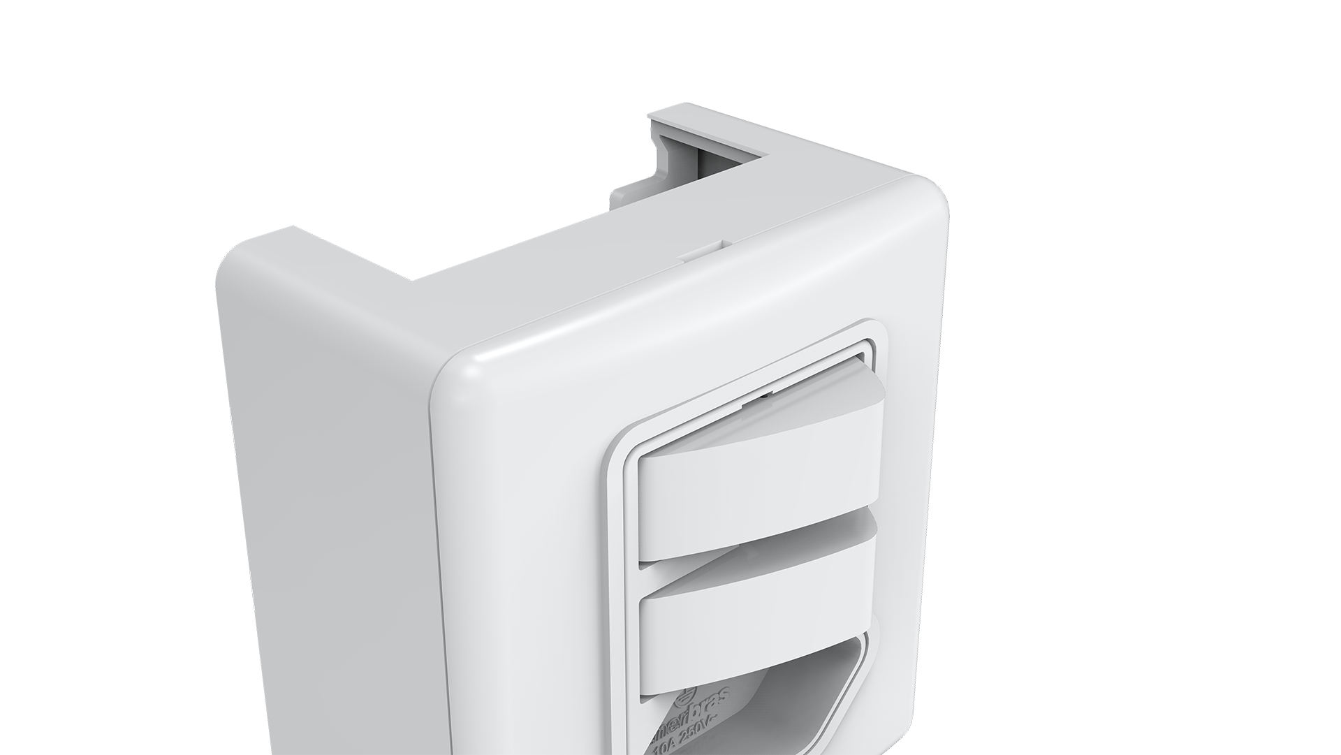 Conjunto interruptor 2 teclas paralelo + tomada 10a