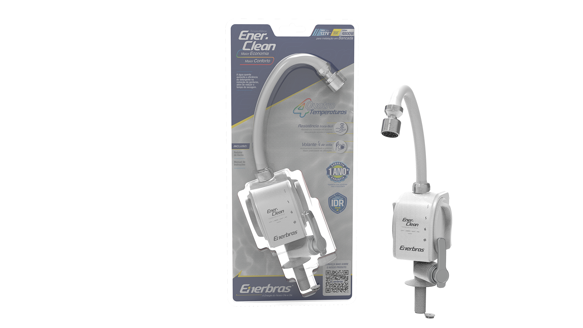 Torneira elétrica enerclean de bancada 4800w/127v