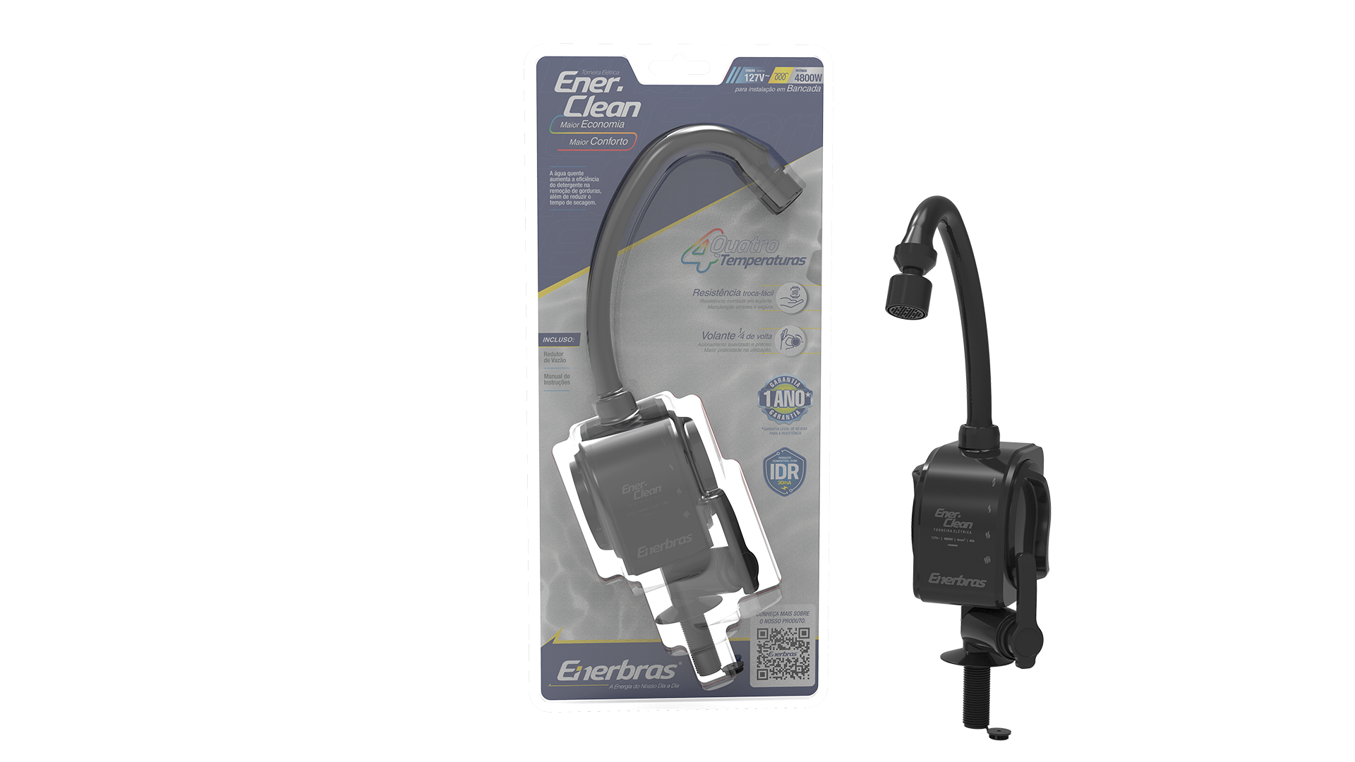 Torneira elétrica enerclean de bancada 4800w/127v