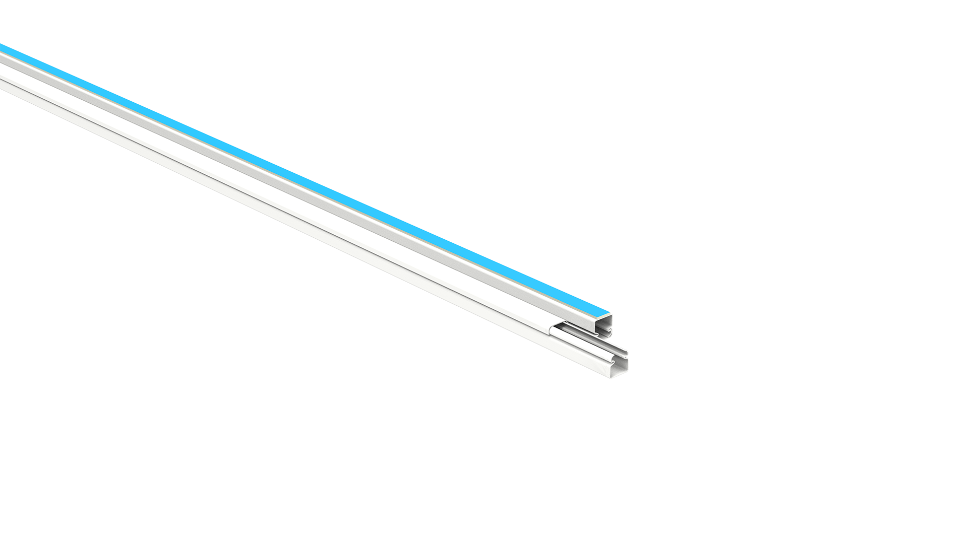 Canaleta 10x10 com fita dupla face