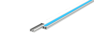 Canaleta 20x10 com fita dupla face