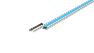 Canaleta 20x10 com fita e sem divisória