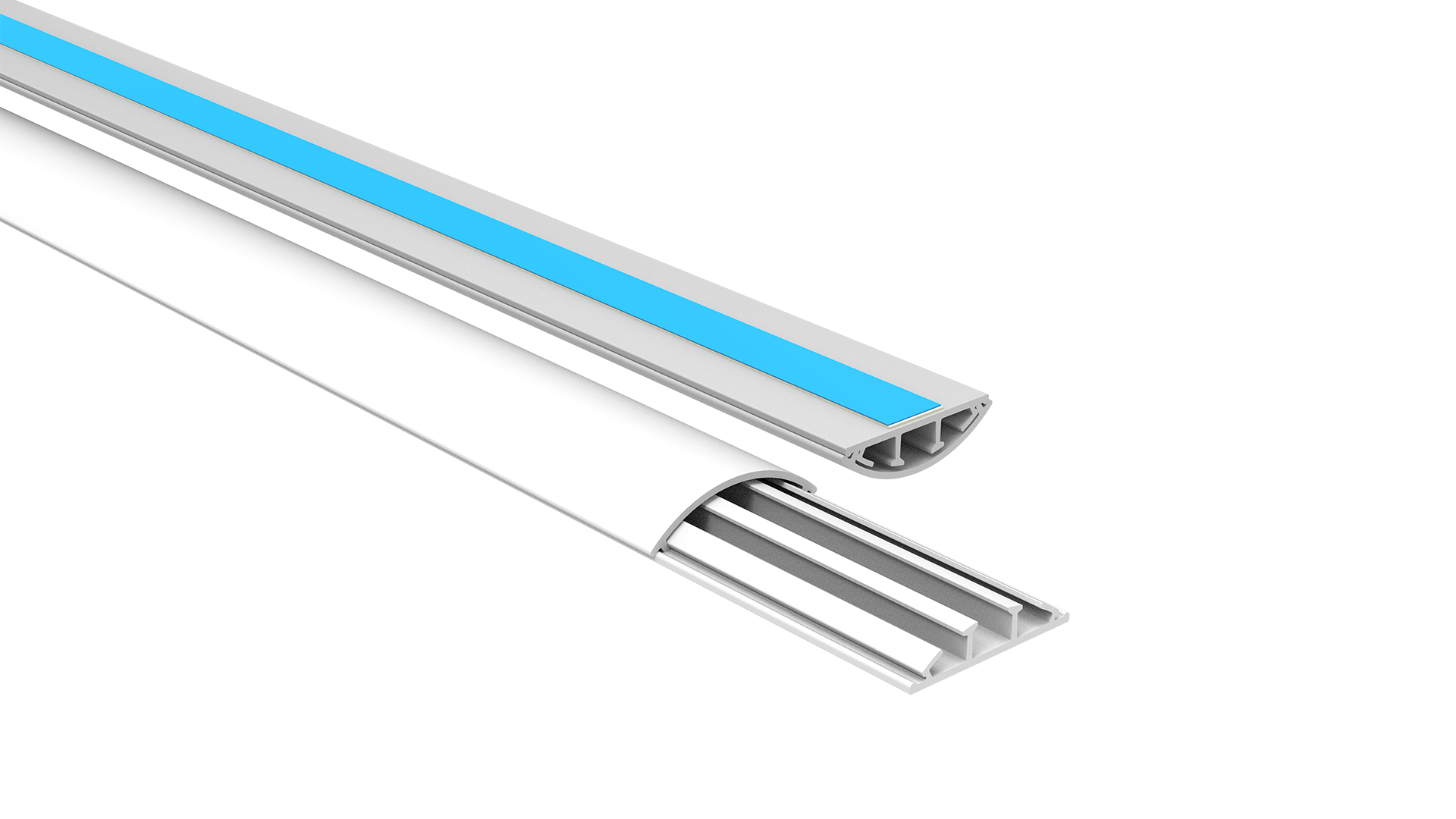 Canaleta para piso com fita dupla face