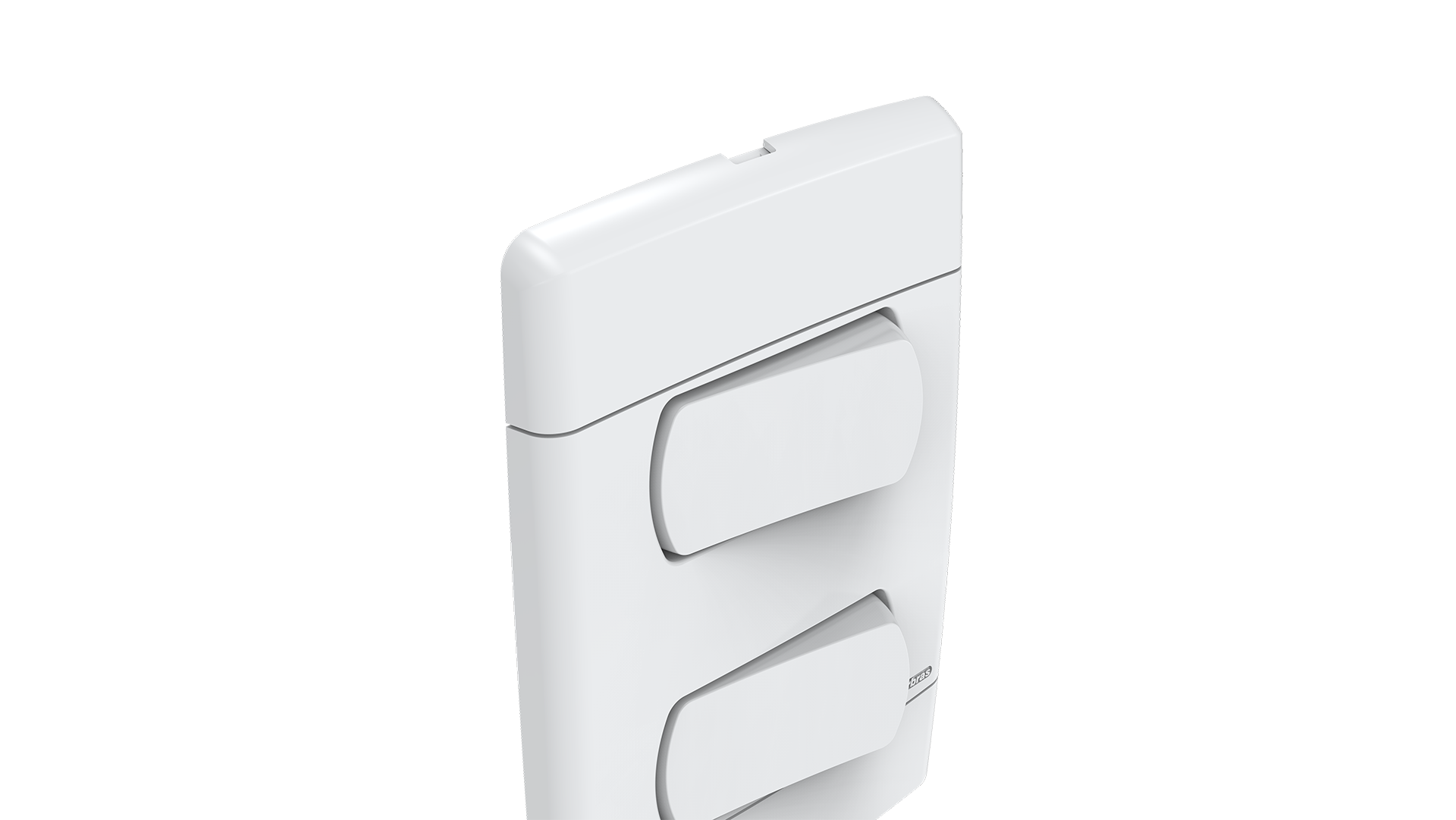 Conjunto interruptor 2 teclas simples