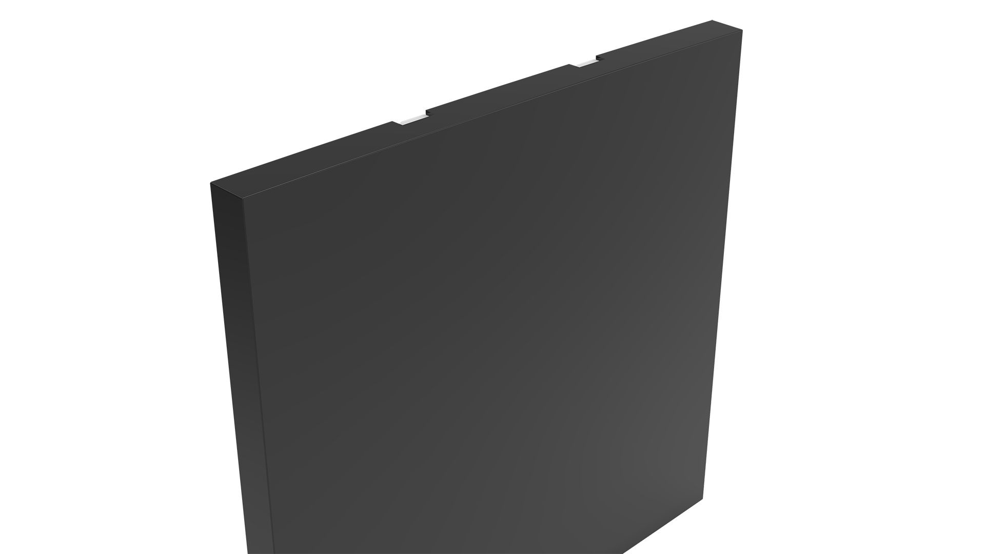 Conjunto placa cega + suporte 4x4"