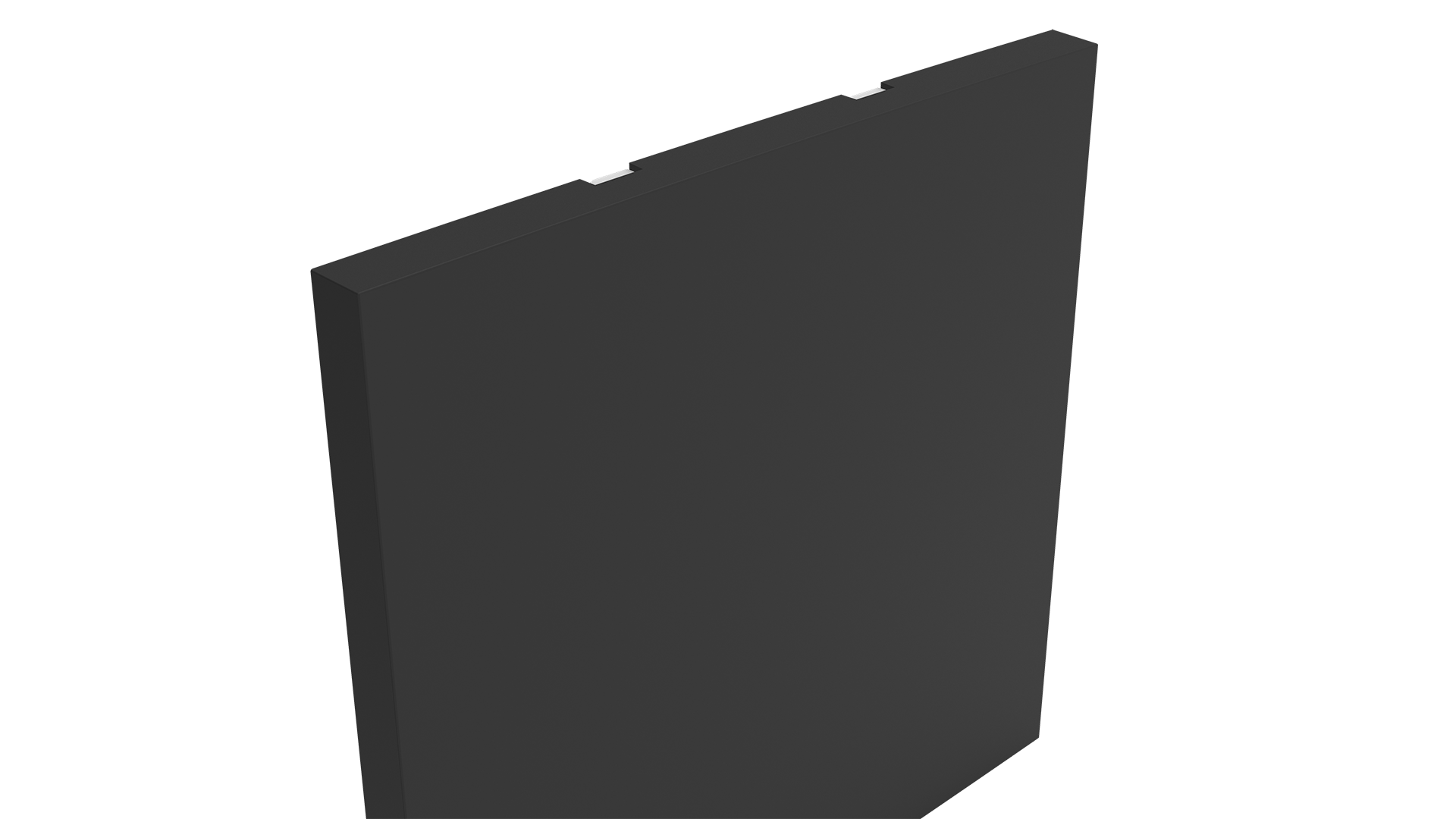 Conjunto placa espelho cega e suporte 4x4"