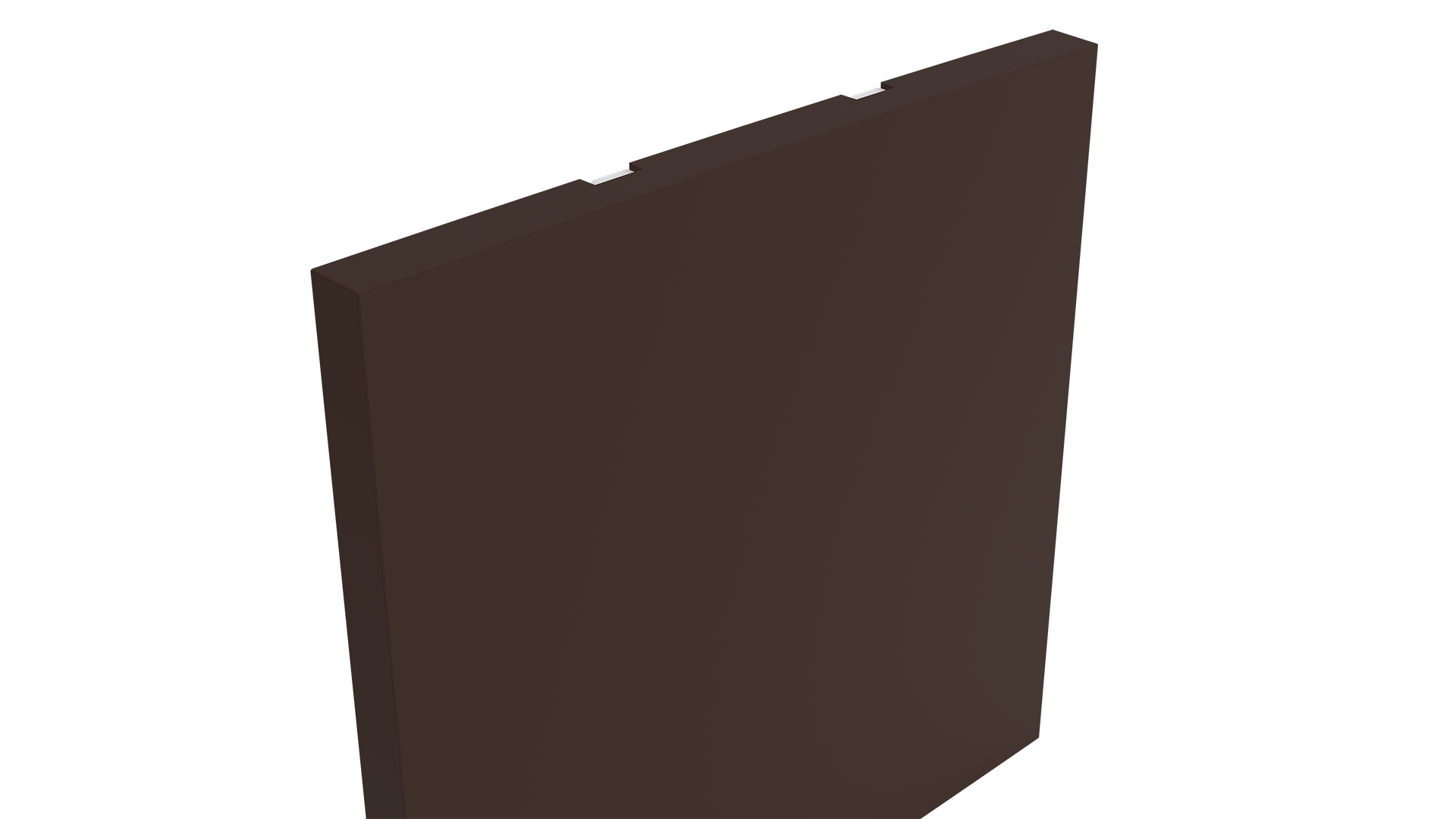 Conjunto placa espelho cega e suporte 4x4"