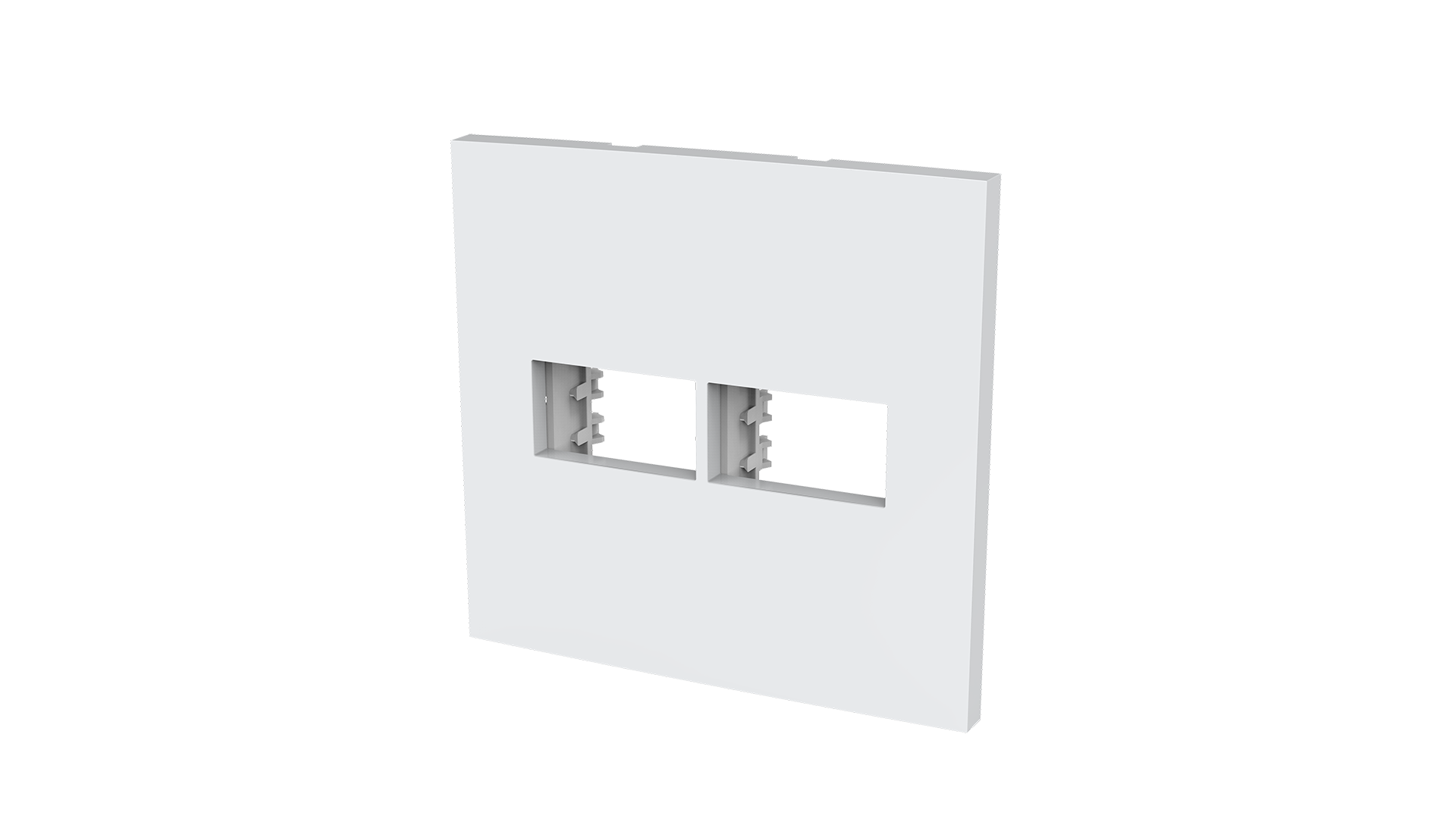 Conjunto placa + suporte com 1+1 módulos 4x4"