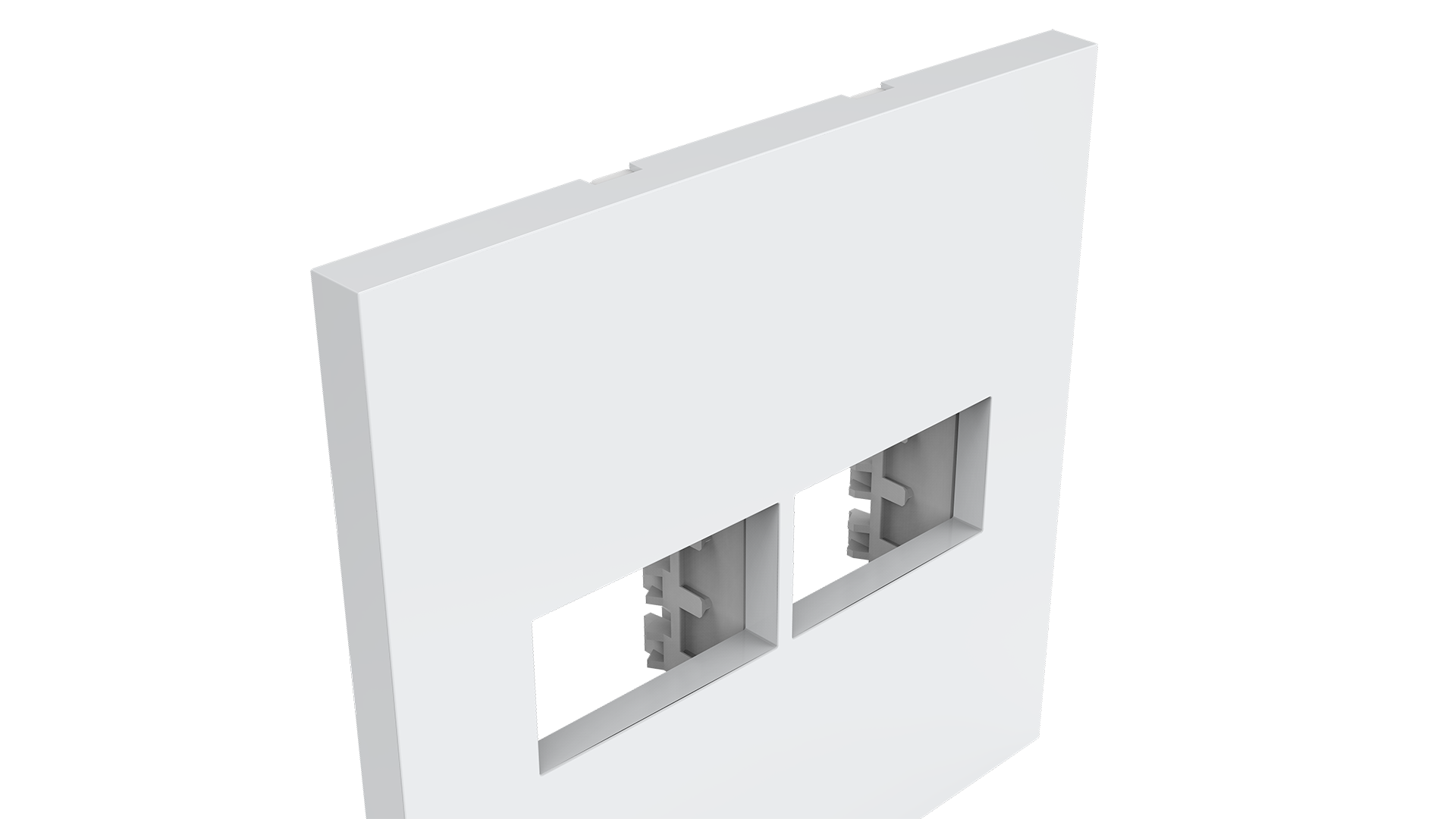 Conjunto placa + suporte com 1+1 módulos 4x4"