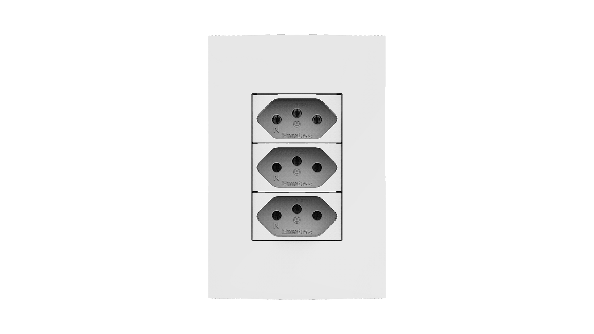 Conjunto tomada tripla 10a