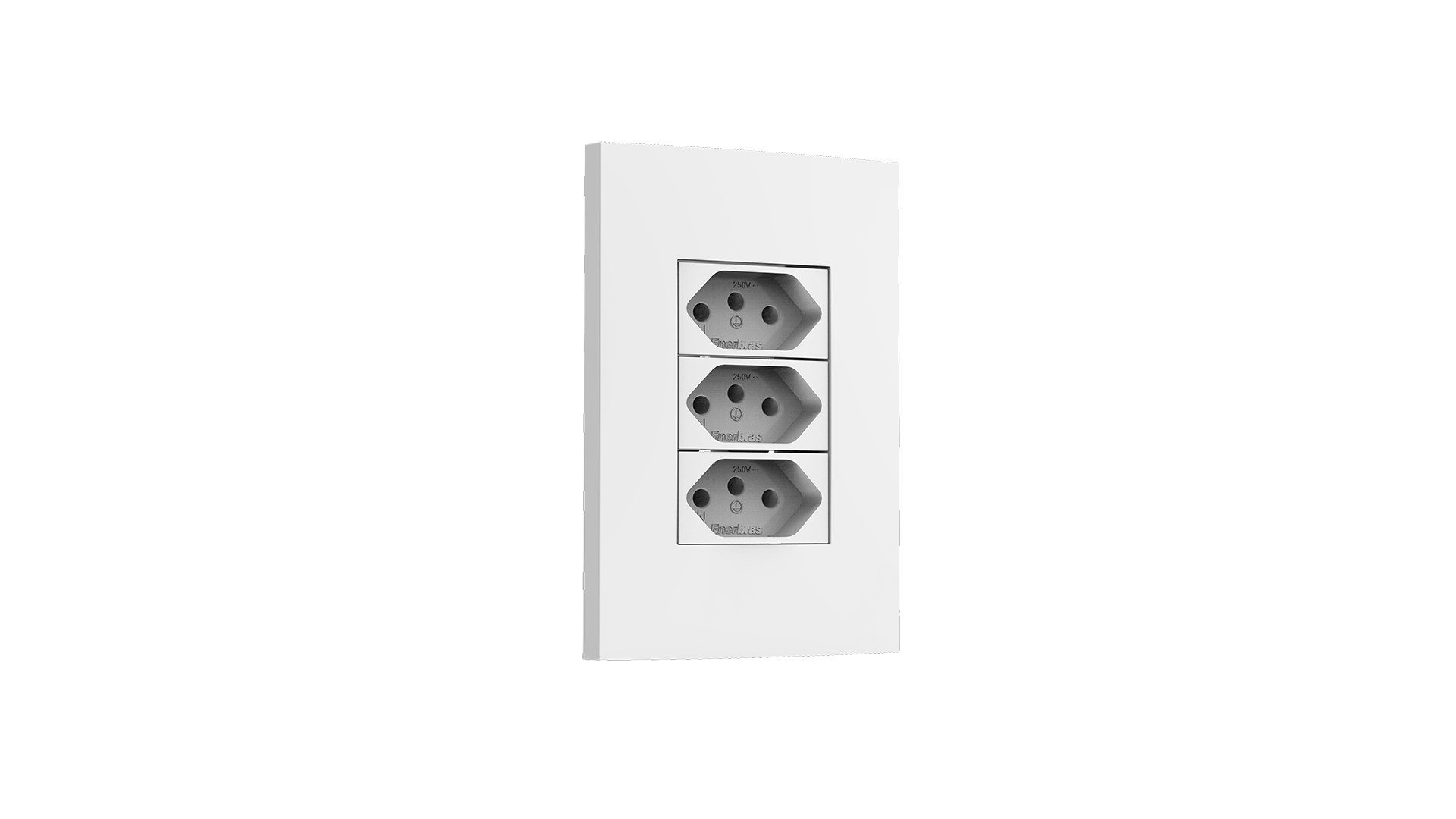 Conjunto tomada tripla 20a