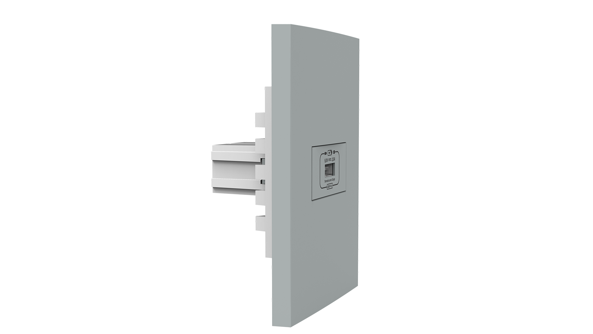 Conjunto tomada recarga usb 5v/2.0a