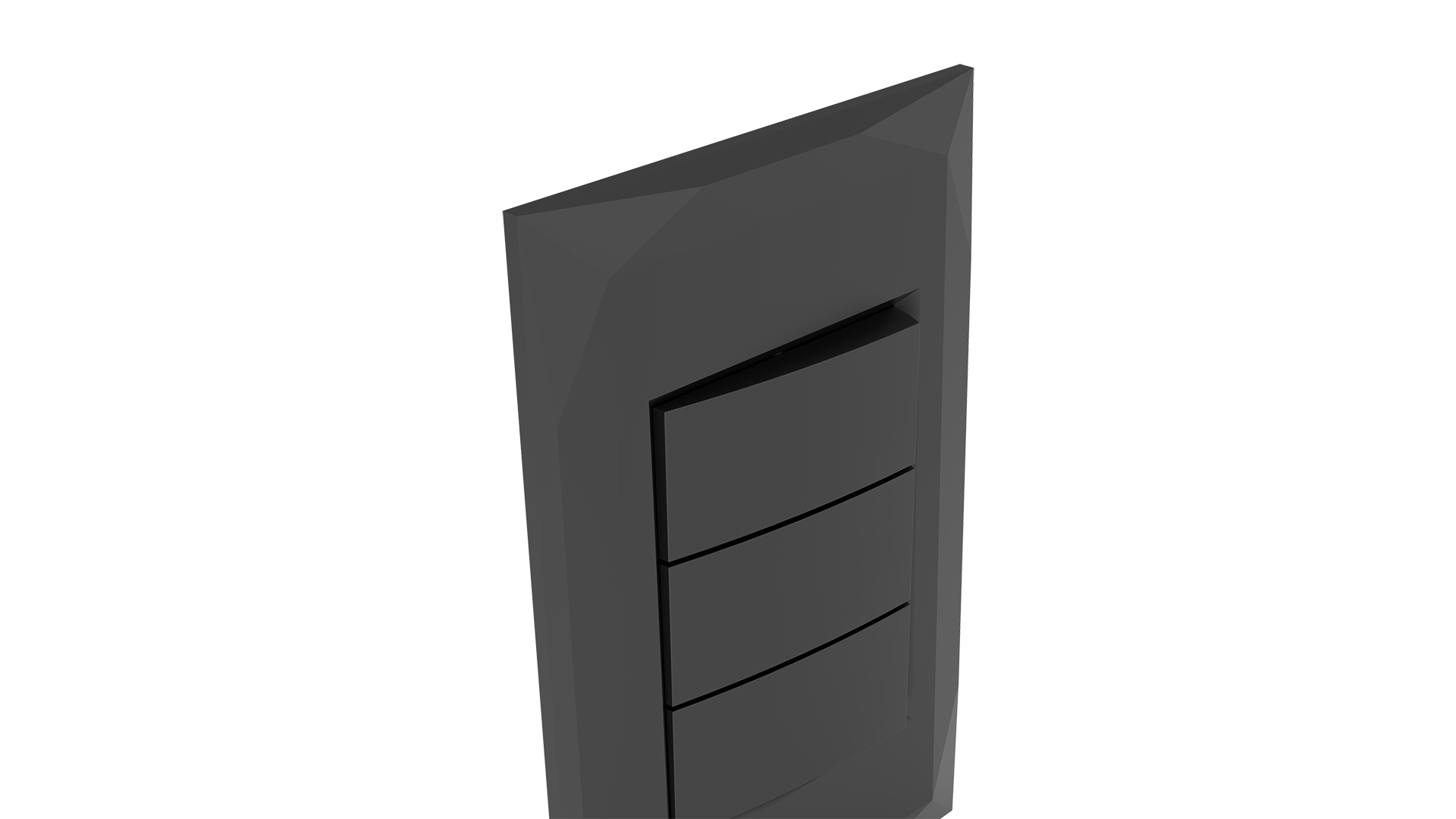 Conjunto interruptor 3 teclas simples